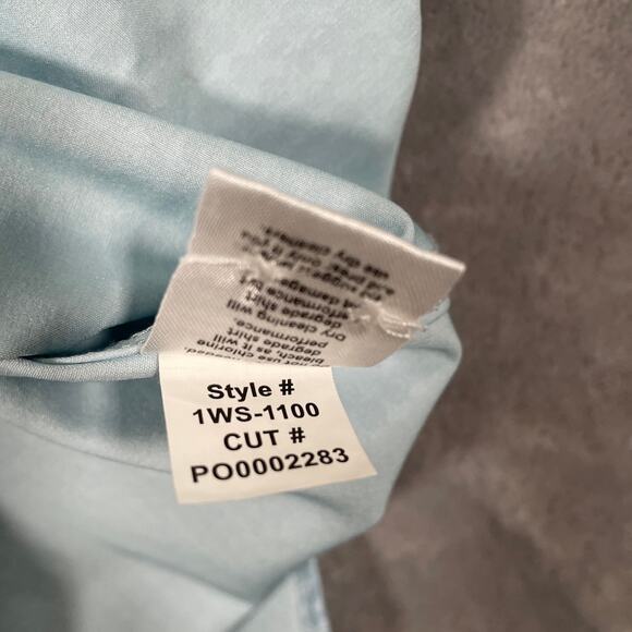 Mizzen Main Leeward Shirt XL Blue Button Down Stretch Performance Office Casual - Picture 6 of 9